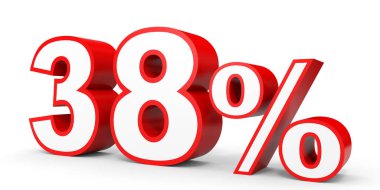 Thirty eight percent off. Discount 38 %.