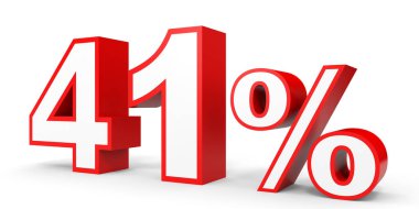 Forty one percent off. Discount 41 %.