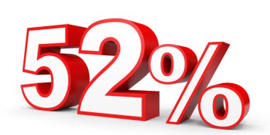 Fifty two percent off. Discount 52 %.