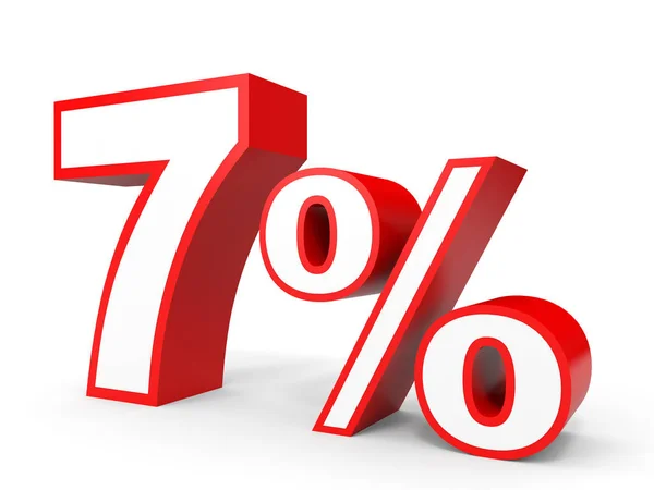 Seven percent off. Discount 7 %. — Stock fotografie