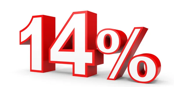 Fourteen percent off. Discount 14 %. — Stock Photo, Image