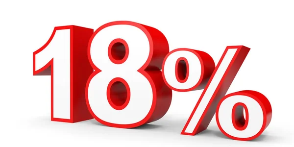 Dezoito por cento de desconto. Desconto 18% . — Fotografia de Stock