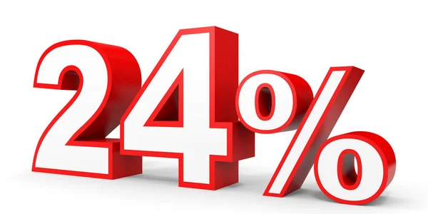 Twenty four percent off. Discount 24 %. — Zdjęcie stockowe