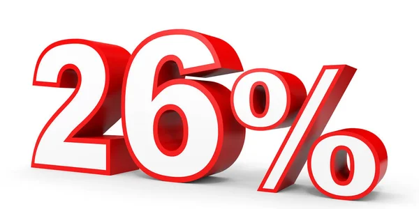 Twenty six percent off. Discount 26 %. — Stock Photo, Image