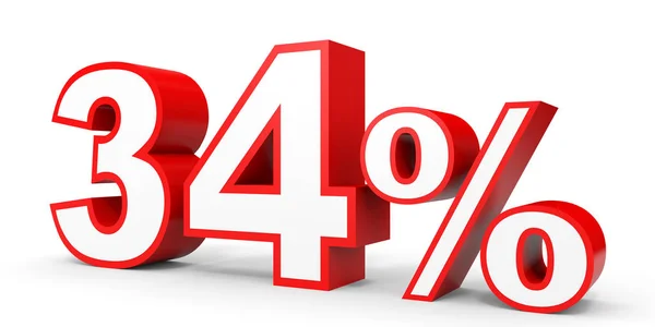 Thirty four percent off. Discount 34 %. — Stock Photo, Image