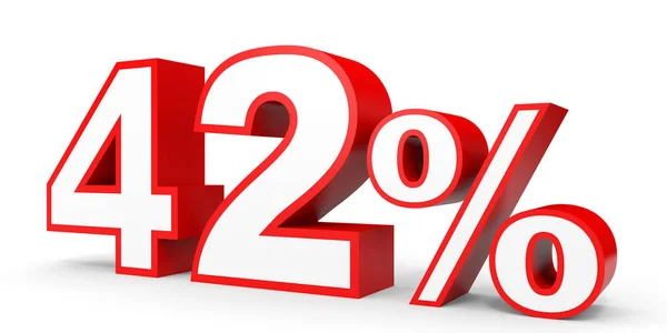 Forty two percent off. Discount 42 %. — Stock Photo, Image