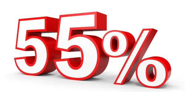 Fifty five percent off. Discount 55 %. — Stok fotoğraf