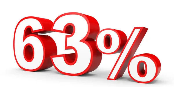Sixty three percent off. Discount 63 %. — Stock Photo, Image