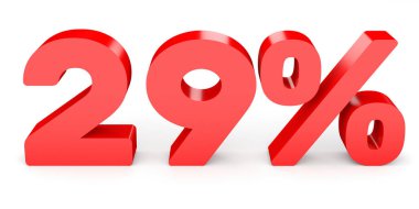 Twenty nine percent off. Discount 29 %.