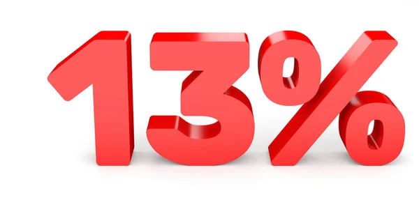 Thirteen percent off. Discount 13 %. — Stock Photo, Image