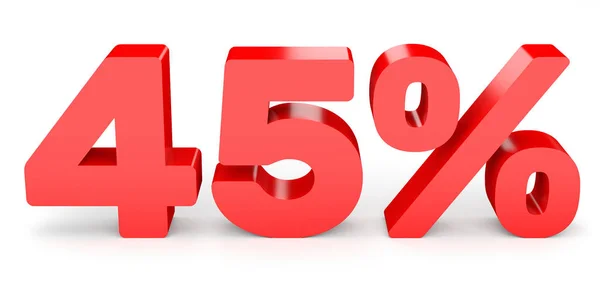 Forty five percent off. Discount 45 %. — Stock Photo, Image