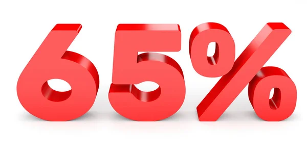 Sixty five percent off. Discount 65 %. — Zdjęcie stockowe