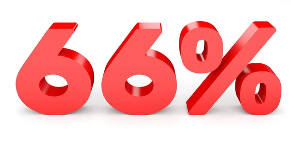 Sixty six percent off. Discount 66 %. — Stock Photo, Image