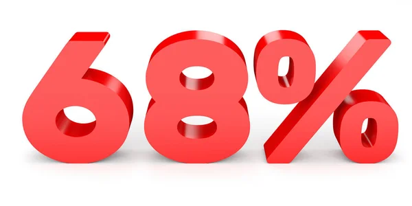 Sessenta e oito por cento. Desconto 68% . — Fotografia de Stock