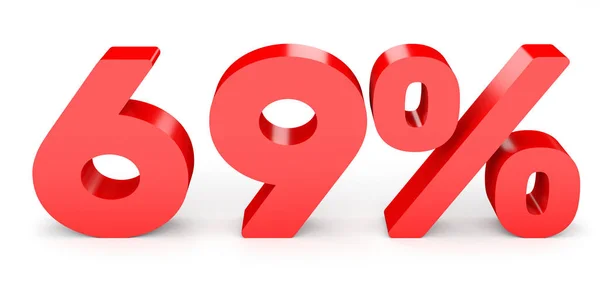 Sixty nine percent off. Discount 69 %. — 스톡 사진