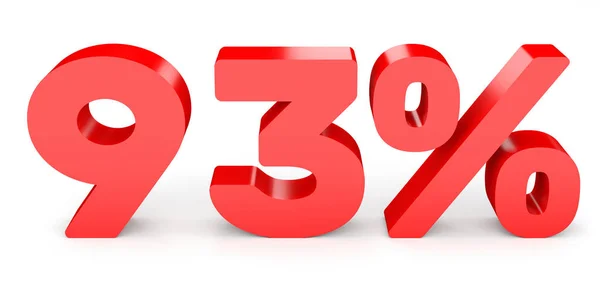 Ninety three percent off. Discount 93 %. — Stock Photo, Image