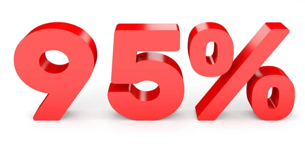 Ninety five percent off. Discount 95 %. — Stockfoto