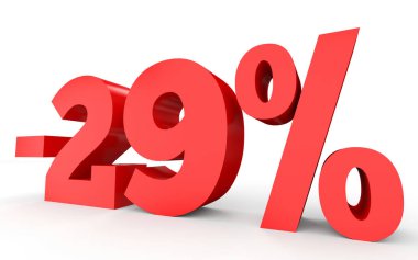 Minus twenty nine percent. Discount 29 %.