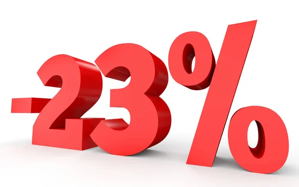 Minus twenty three percent. Discount 23 %. — Zdjęcie stockowe