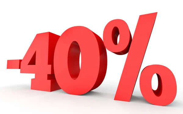 Menos 40%. Desconto 40% . — Fotografia de Stock