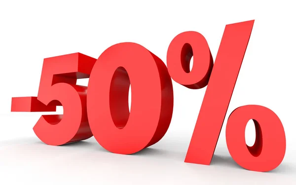 Minus fifty percent. Discount 50 %. — Stockfoto