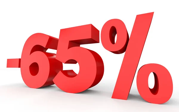 Menos sesenta y cinco por ciento. Descuento 65% . — Foto de Stock