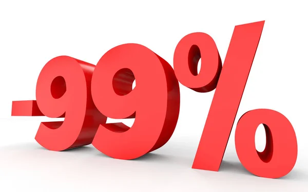 Minus ninety nine percent. Discount 99 %. — Stockfoto
