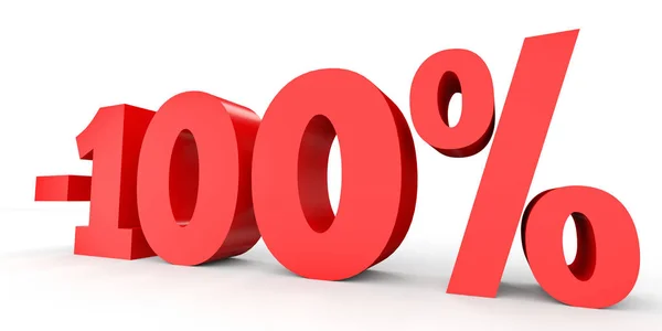 Minus one hundred percent. Discount 100 %. — Stockfoto