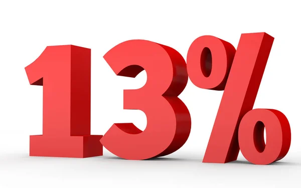 Thirteen percent off. Discount 13 %. — Stockfoto