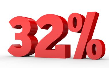 Thirty two percent off. Discount 32 %.