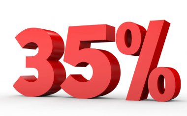 Thirty five percent off. Discount 35 %.