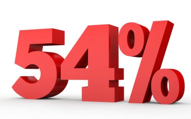 Fifty four percent off. Discount 54 %.