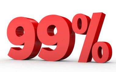Ninety nine percent off. Discount 99 %.