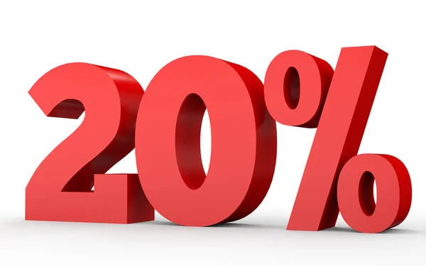 Twenty percent off. Discount 20 %. — Stock Photo, Image
