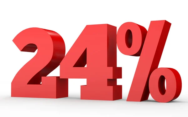 Twenty four percent off. Discount 24 %. — Zdjęcie stockowe