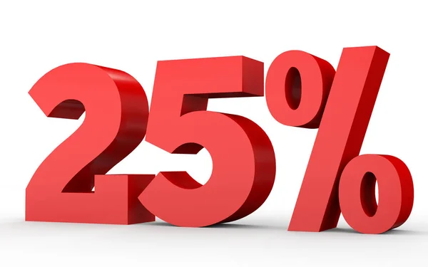 Twenty five percent off. Discount 25 %. — Stock Photo, Image