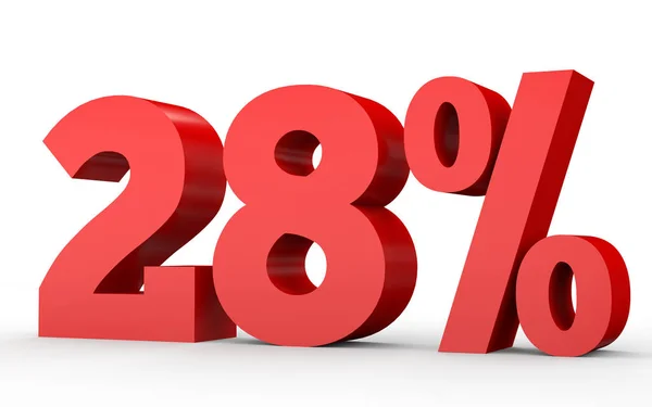 Twenty eight percent off. Discount 28 %. — Zdjęcie stockowe