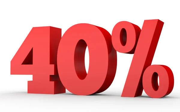 Forty percent off. Discount 40 %. — Stock Photo, Image