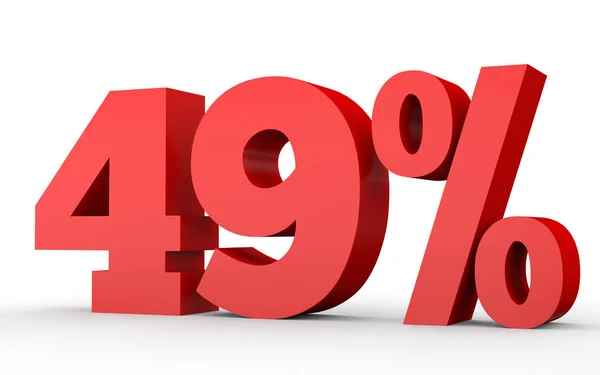 Forty nine percent off. Discount 49 %. — Stock Photo, Image