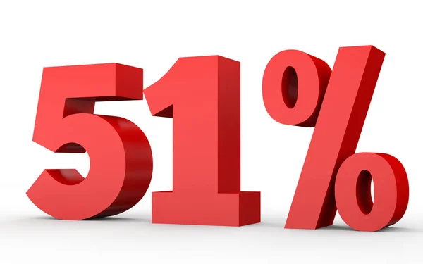 Il 51 percento in meno. Sconto 51% . — Foto Stock