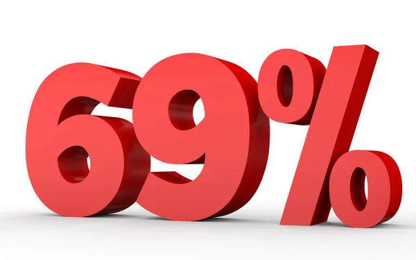 Sixty nine percent off. Discount 69 %. — Zdjęcie stockowe