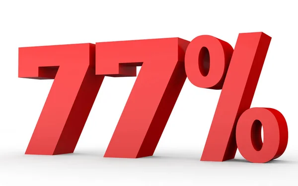 Seventy seven percent off. Discount 77 %. — Stock Photo, Image