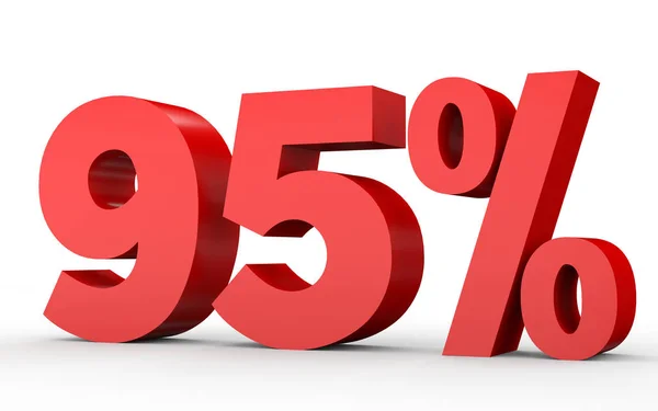 Ninety five percent off. Discount 95 %. — Stock Photo, Image