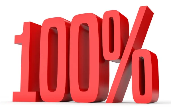 One hundred percent off. Discount 100 %. — Stockfoto