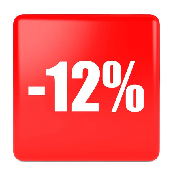 12 percento di sconto. Sconto 12% . — Foto Stock
