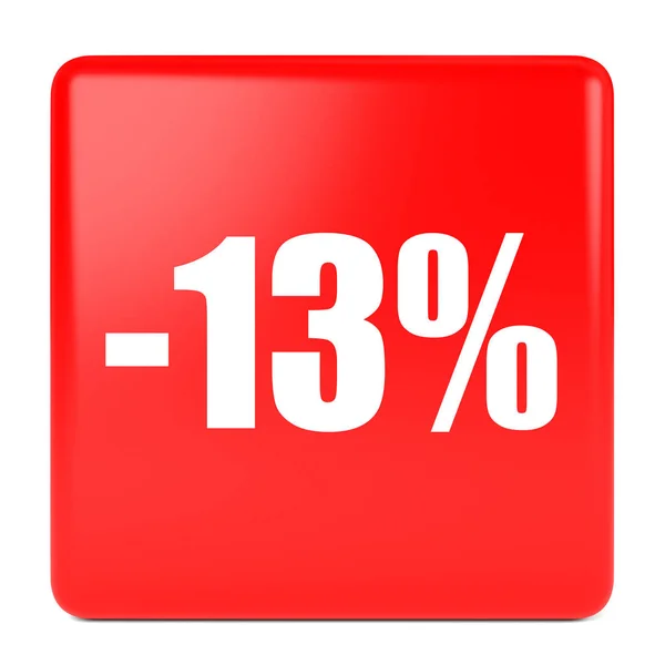 13 percento di sconto. Sconto 13% . — Foto Stock