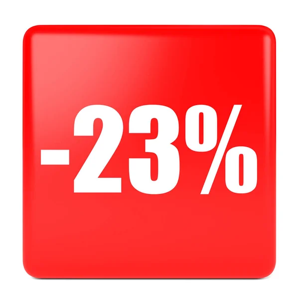 Ventitré percento di sconto. Sconto 23% . — Foto Stock