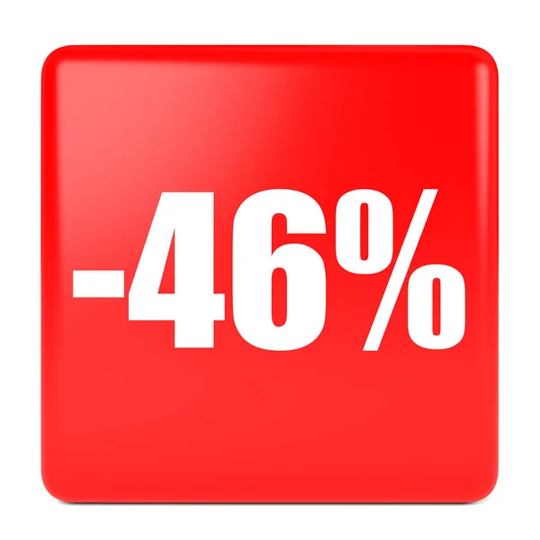 46% Rabatt. Rabatt 46%. — Stockfoto