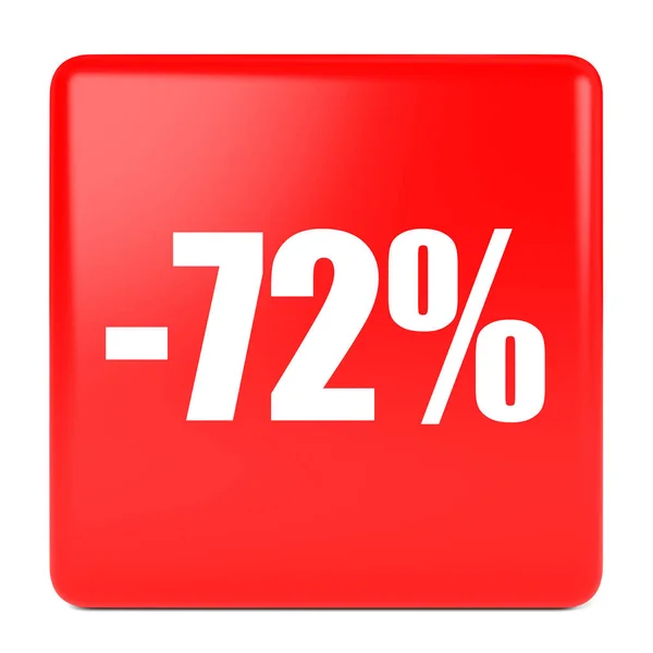 Seventy two percent off. Discount 72 %. — ストック写真