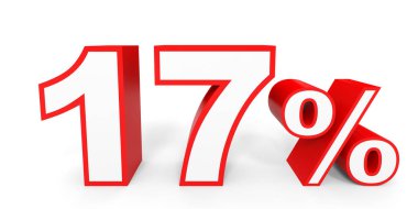 Seventeen percent off. Discount 17 %.